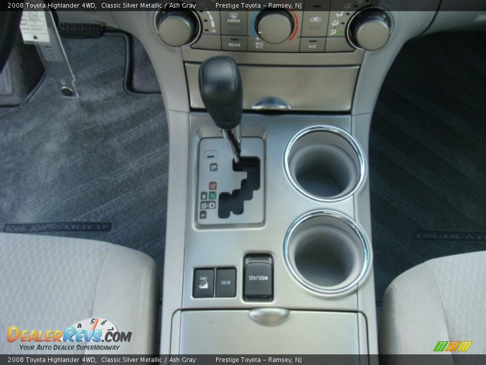 2008 Toyota Highlander 4WD Classic Silver Metallic / Ash Gray Photo #12
