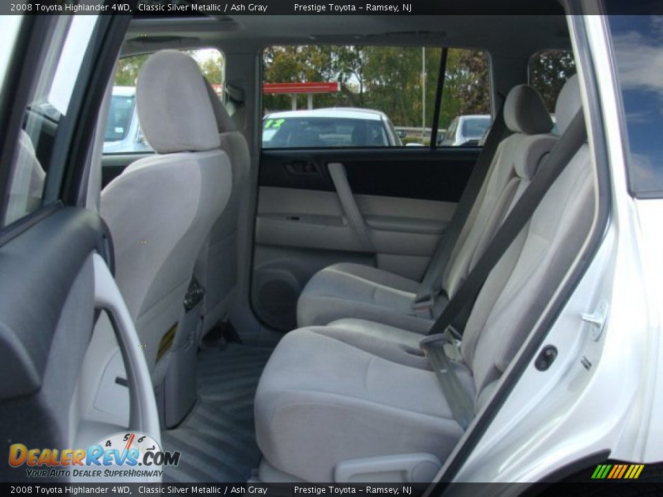 2008 Toyota Highlander 4WD Classic Silver Metallic / Ash Gray Photo #13