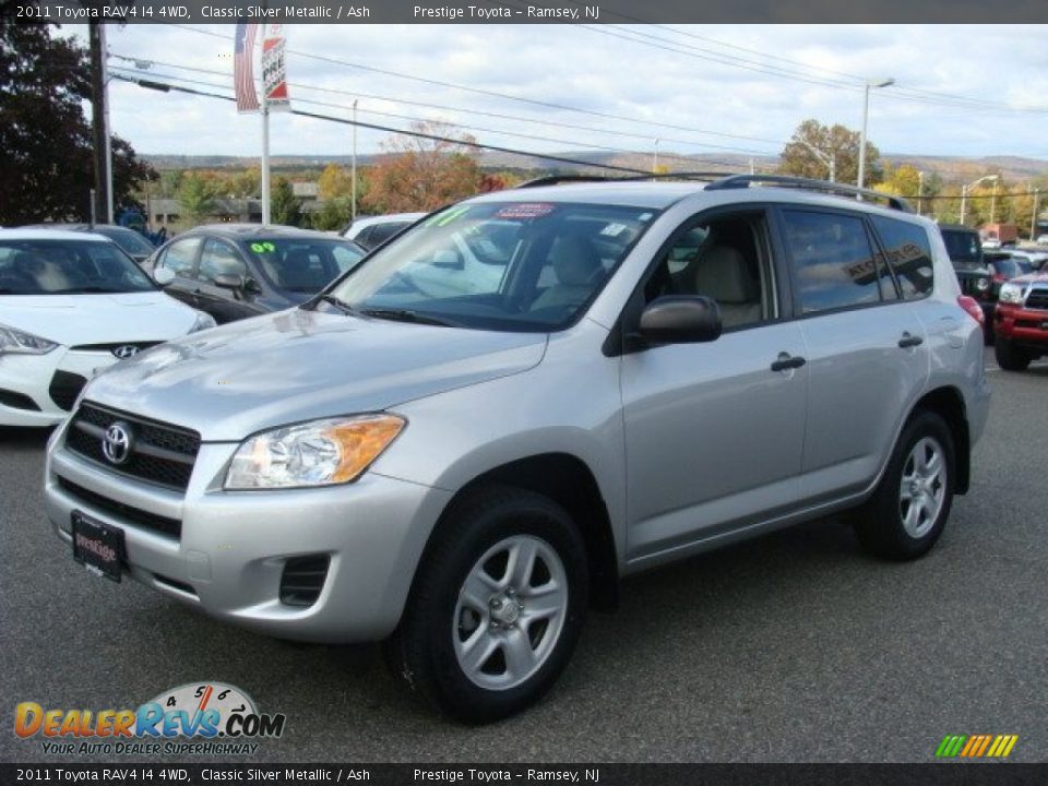 2011 Toyota RAV4 I4 4WD Classic Silver Metallic / Ash Photo #3