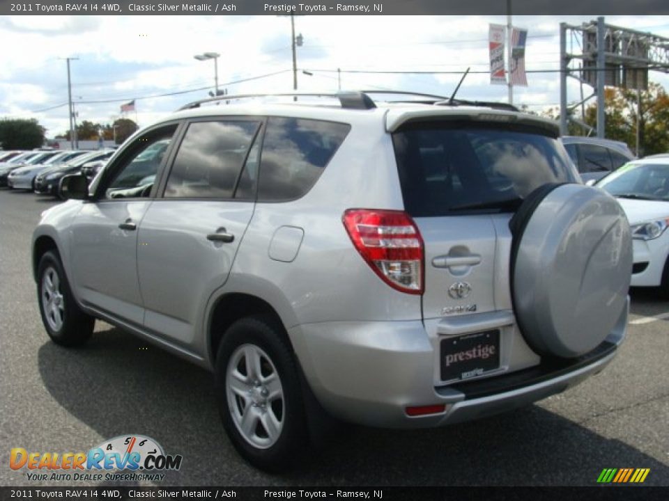 2011 Toyota RAV4 I4 4WD Classic Silver Metallic / Ash Photo #4
