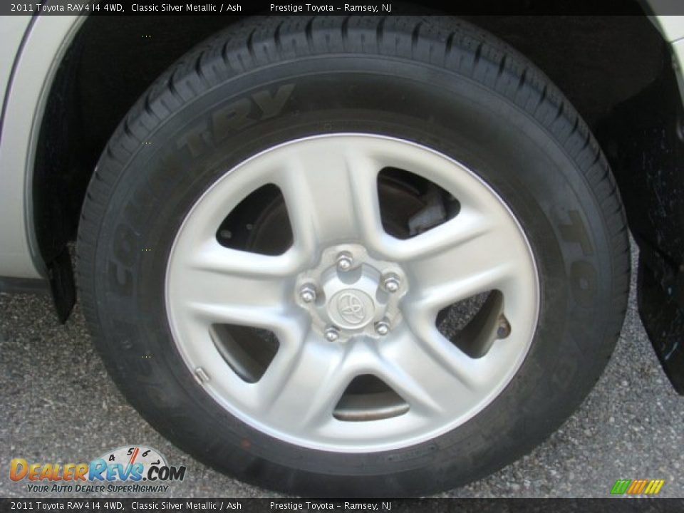 2011 Toyota RAV4 I4 4WD Classic Silver Metallic / Ash Photo #14
