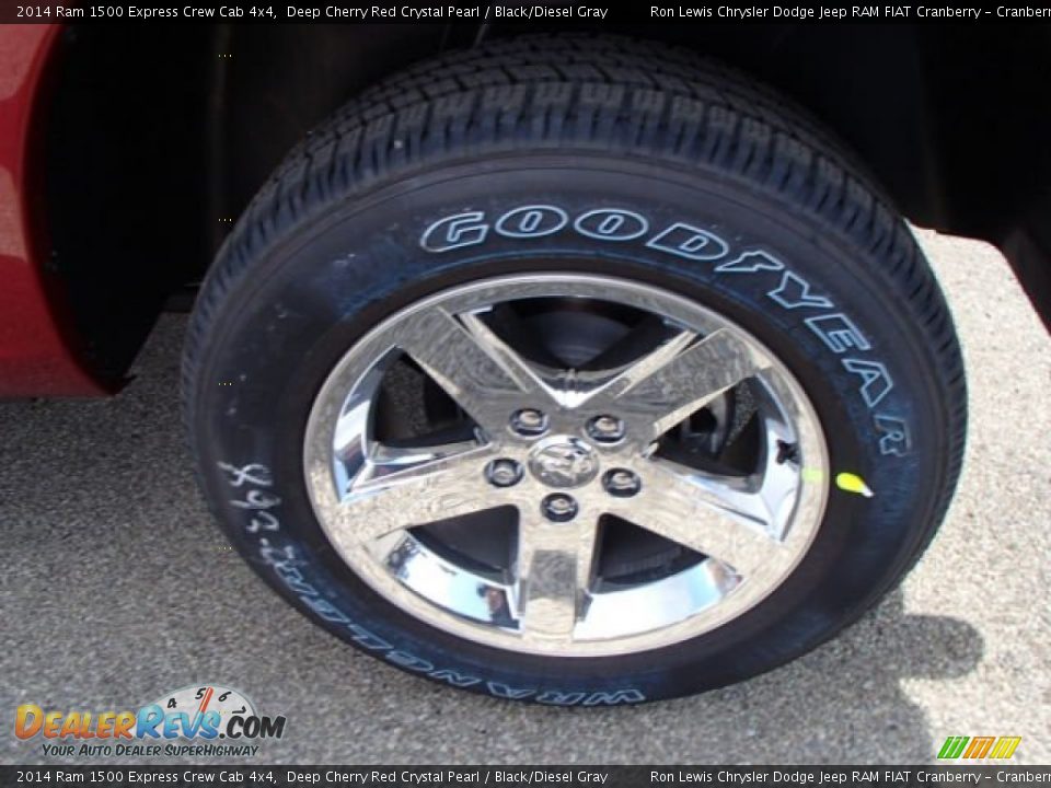 2014 Ram 1500 Express Crew Cab 4x4 Deep Cherry Red Crystal Pearl / Black/Diesel Gray Photo #9