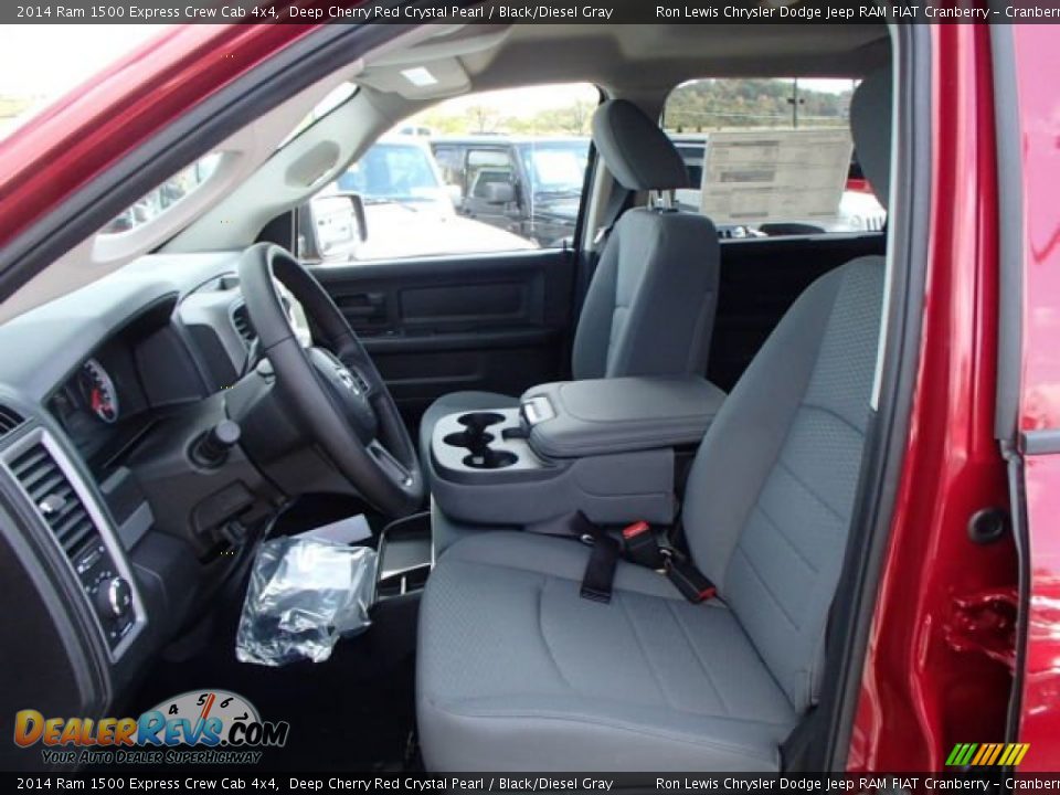 2014 Ram 1500 Express Crew Cab 4x4 Deep Cherry Red Crystal Pearl / Black/Diesel Gray Photo #10