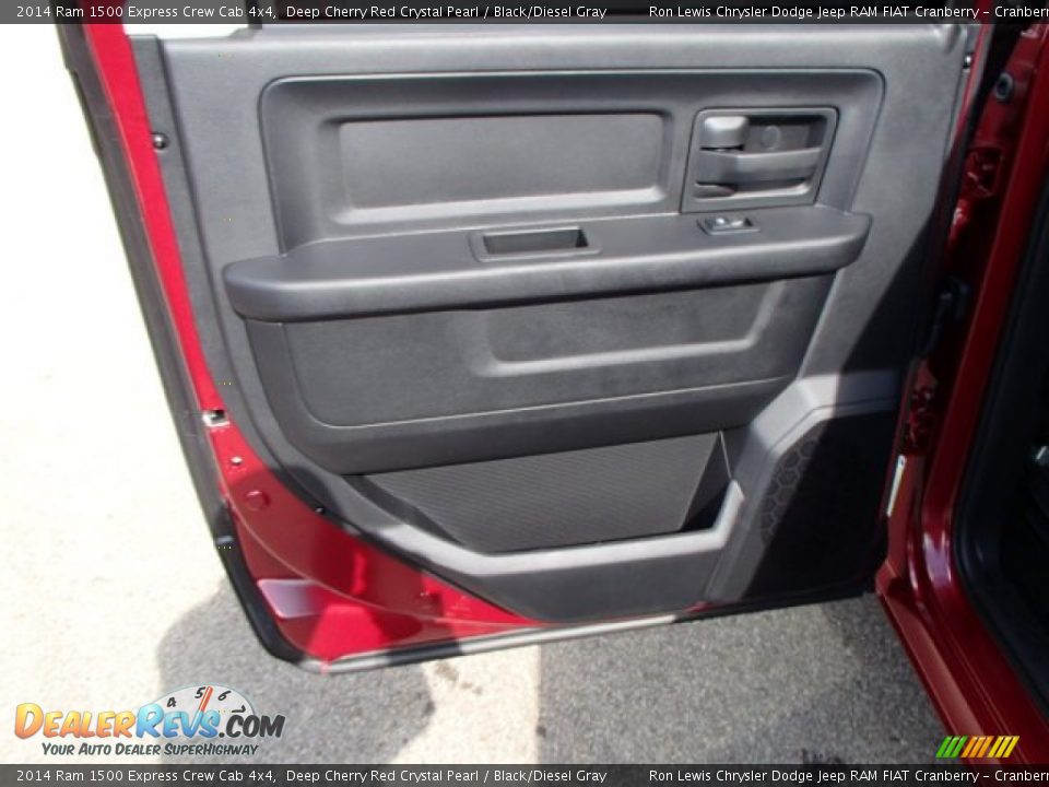 2014 Ram 1500 Express Crew Cab 4x4 Deep Cherry Red Crystal Pearl / Black/Diesel Gray Photo #13