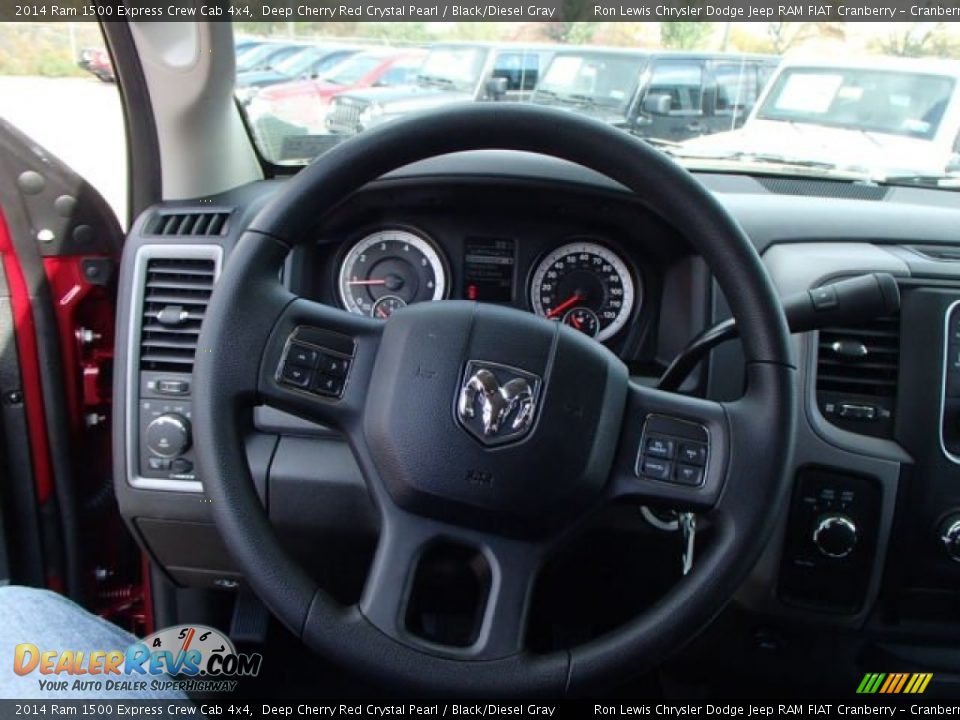 2014 Ram 1500 Express Crew Cab 4x4 Deep Cherry Red Crystal Pearl / Black/Diesel Gray Photo #18