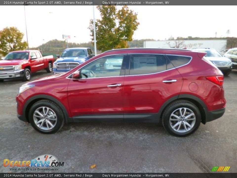 Serrano Red 2014 Hyundai Santa Fe Sport 2.0T AWD Photo #4