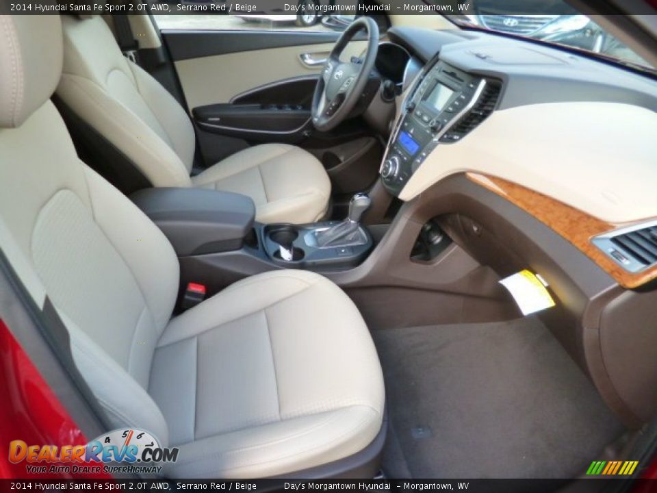 Front Seat of 2014 Hyundai Santa Fe Sport 2.0T AWD Photo #10