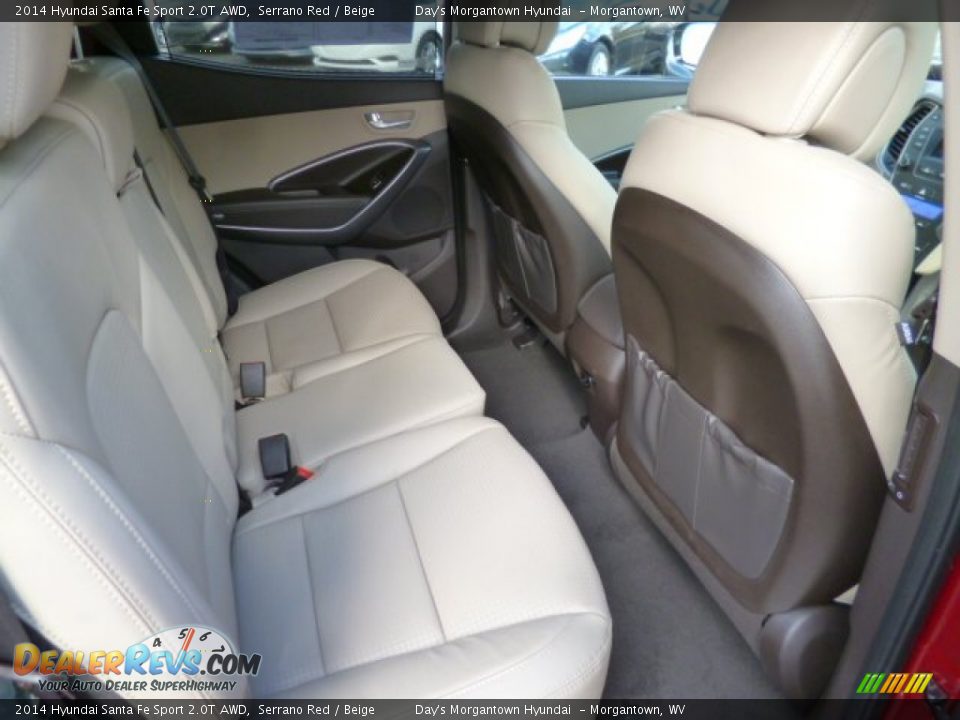 Rear Seat of 2014 Hyundai Santa Fe Sport 2.0T AWD Photo #11