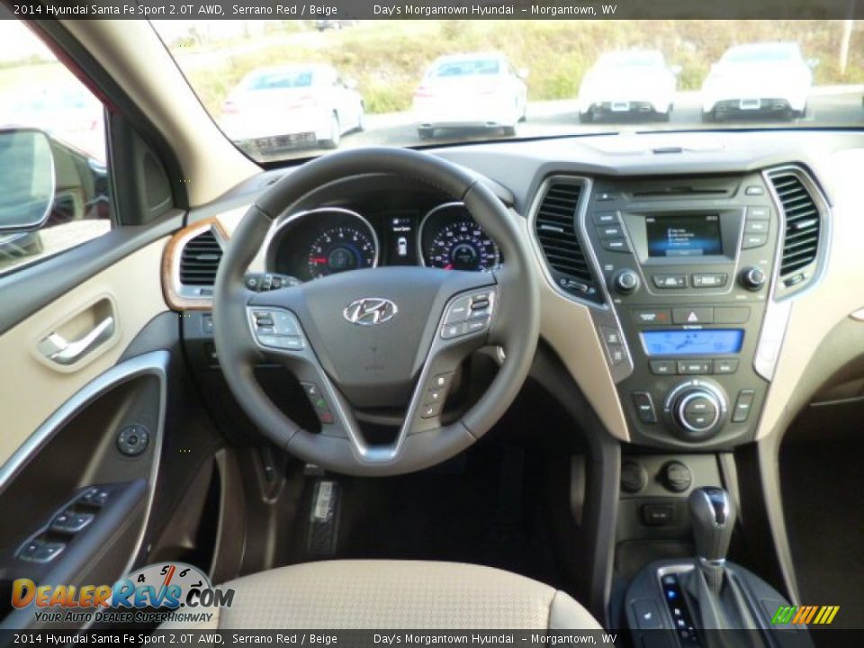 Dashboard of 2014 Hyundai Santa Fe Sport 2.0T AWD Photo #14