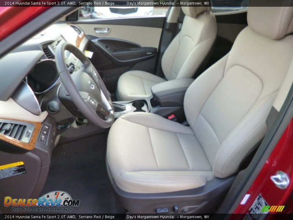 Front Seat of 2014 Hyundai Santa Fe Sport 2.0T AWD Photo #15