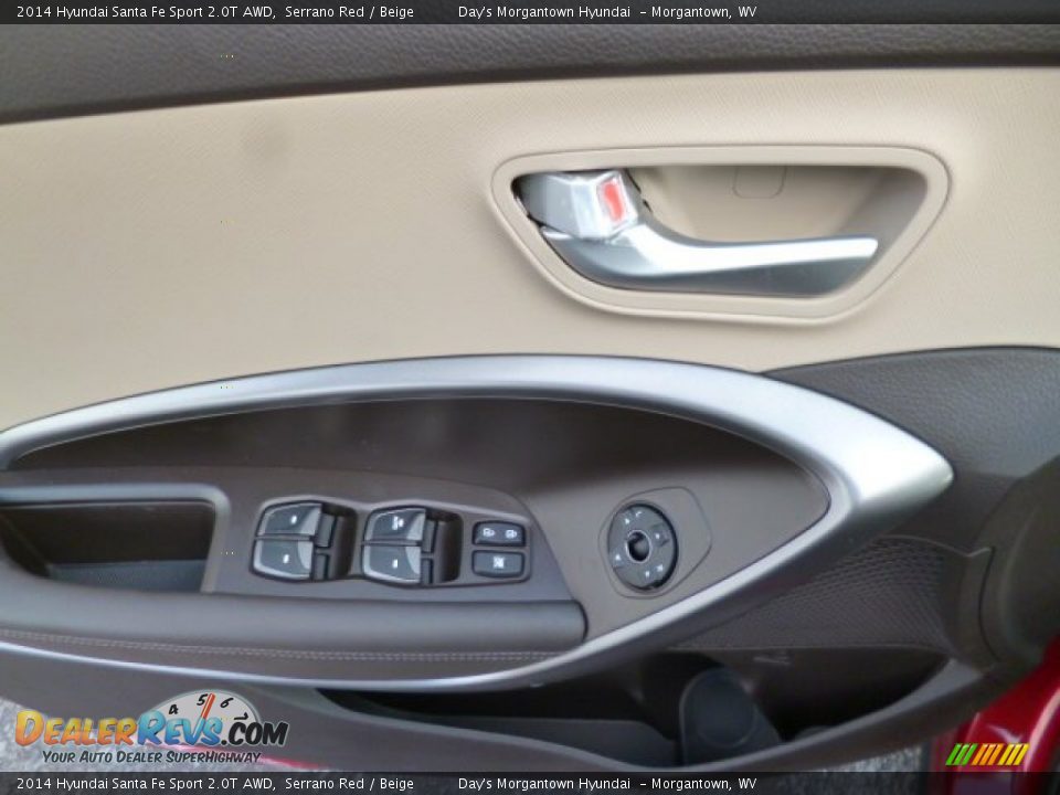 2014 Hyundai Santa Fe Sport 2.0T AWD Serrano Red / Beige Photo #17