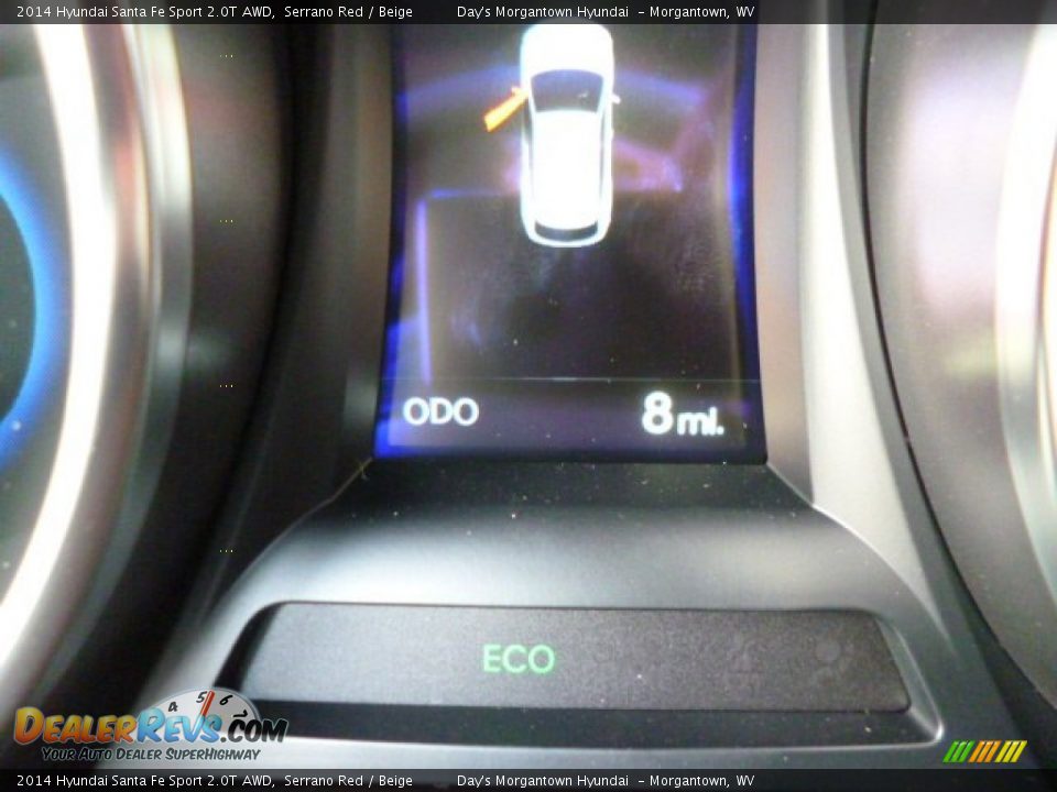 2014 Hyundai Santa Fe Sport 2.0T AWD Serrano Red / Beige Photo #20