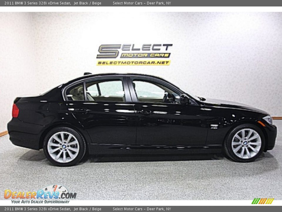 2011 BMW 3 Series 328i xDrive Sedan Jet Black / Beige Photo #4