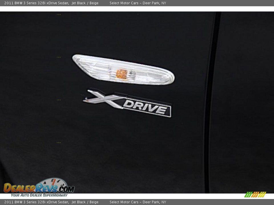 2011 BMW 3 Series 328i xDrive Sedan Jet Black / Beige Photo #7