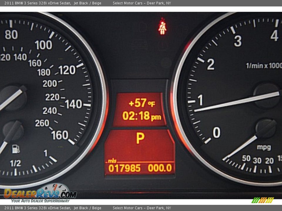 2011 BMW 3 Series 328i xDrive Sedan Jet Black / Beige Photo #13