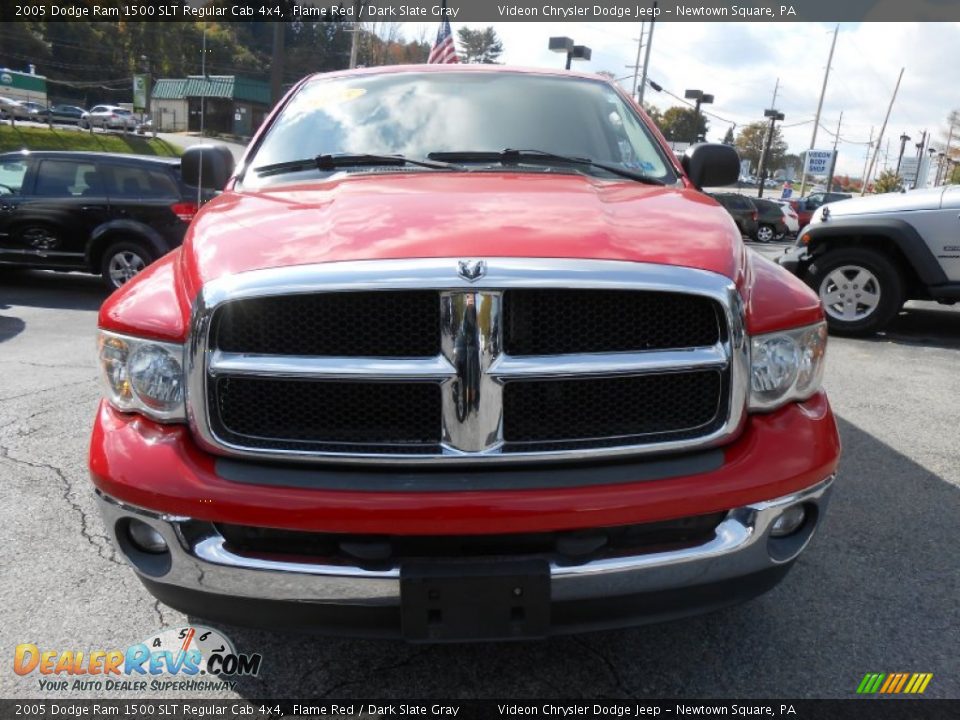 2005 Dodge Ram 1500 SLT Regular Cab 4x4 Flame Red / Dark Slate Gray Photo #2