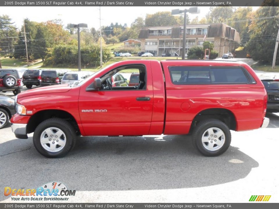 2005 Dodge Ram 1500 SLT Regular Cab 4x4 Flame Red / Dark Slate Gray Photo #4