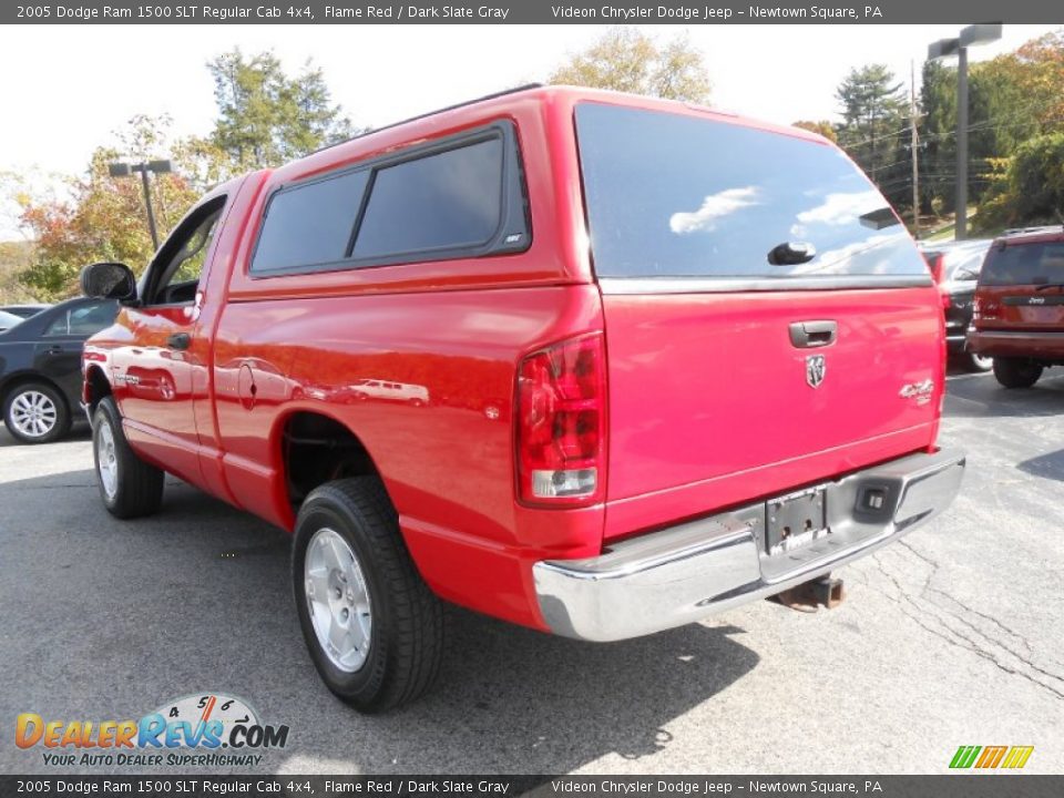 2005 Dodge Ram 1500 SLT Regular Cab 4x4 Flame Red / Dark Slate Gray Photo #5