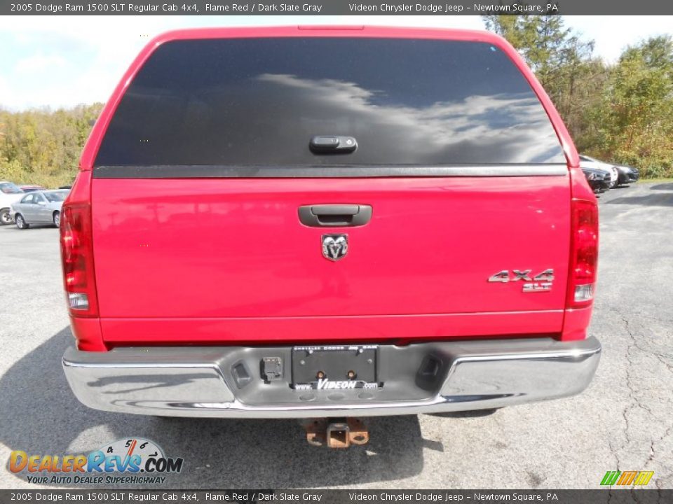 2005 Dodge Ram 1500 SLT Regular Cab 4x4 Flame Red / Dark Slate Gray Photo #6
