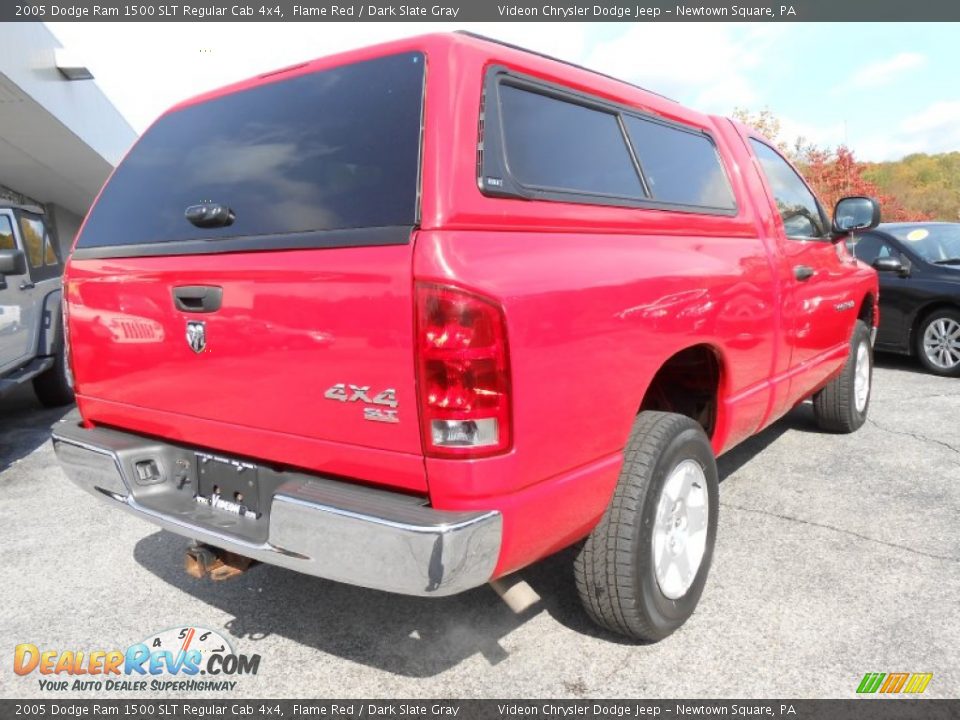 2005 Dodge Ram 1500 SLT Regular Cab 4x4 Flame Red / Dark Slate Gray Photo #7