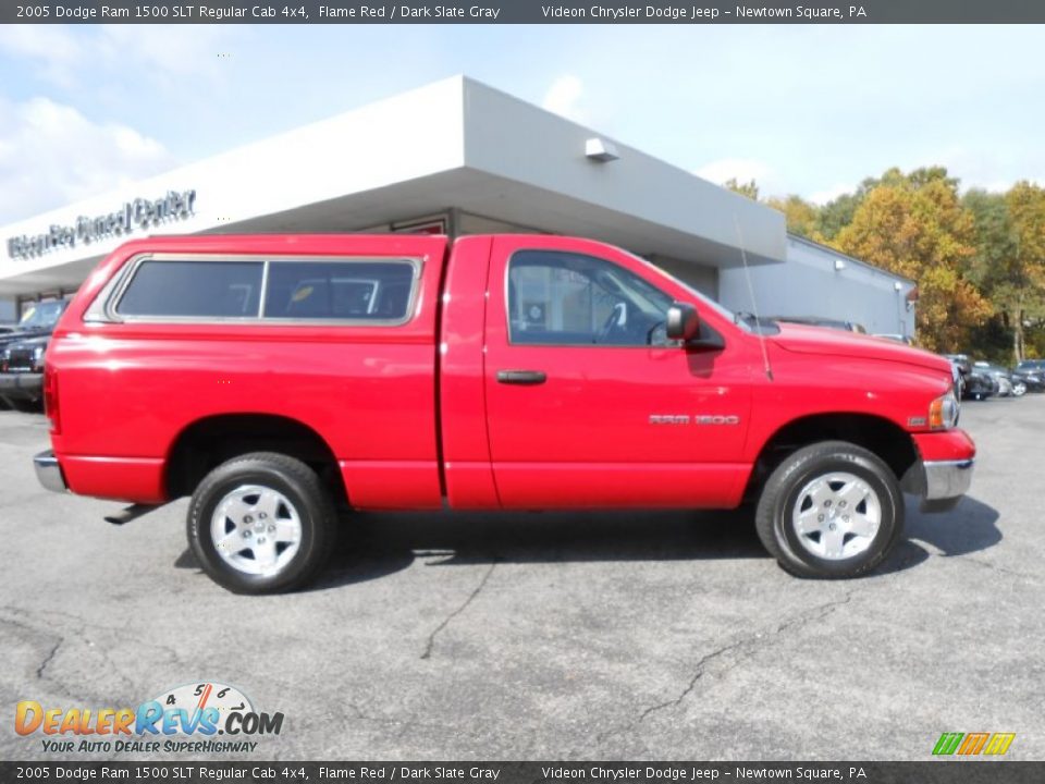 2005 Dodge Ram 1500 SLT Regular Cab 4x4 Flame Red / Dark Slate Gray Photo #8