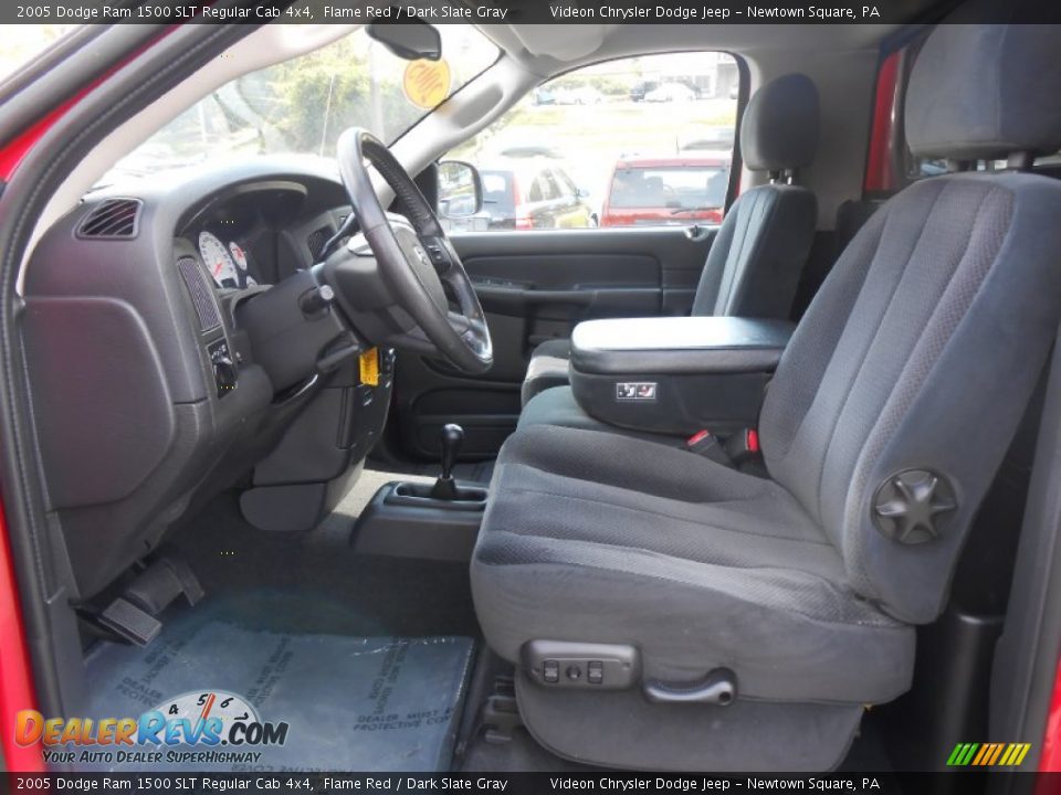 2005 Dodge Ram 1500 SLT Regular Cab 4x4 Flame Red / Dark Slate Gray Photo #10