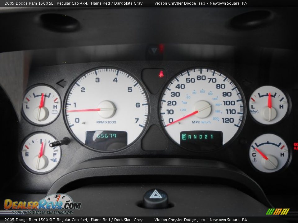 2005 Dodge Ram 1500 SLT Regular Cab 4x4 Flame Red / Dark Slate Gray Photo #21