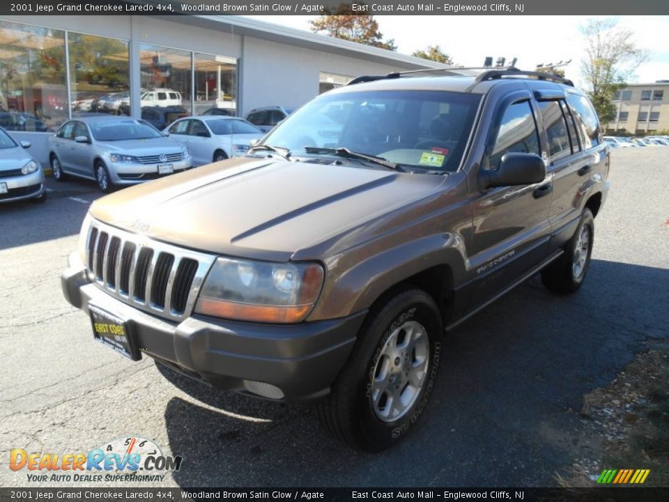 2001 Jeep Grand Cherokee Laredo 4x4 Woodland Brown Satin Glow / Agate Photo #3
