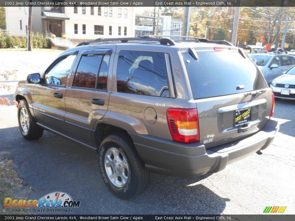 2001 Jeep Grand Cherokee Laredo 4x4 Woodland Brown Satin Glow / Agate Photo #6