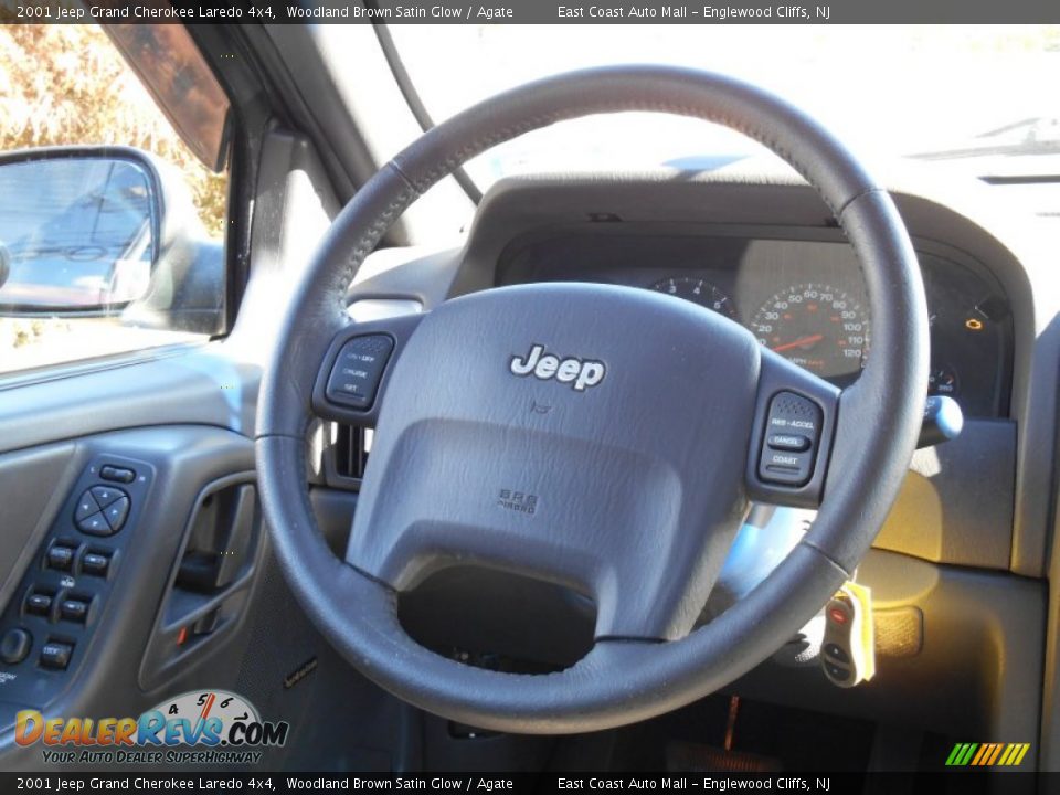 2001 Jeep Grand Cherokee Laredo 4x4 Woodland Brown Satin Glow / Agate Photo #12