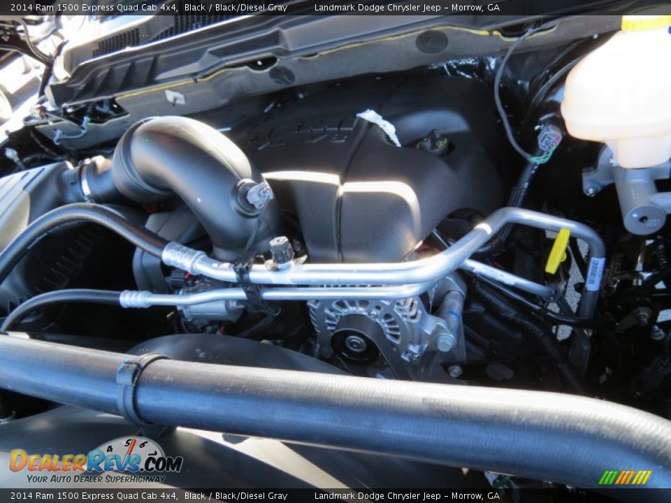 2014 Ram 1500 Express Quad Cab 4x4 Black / Black/Diesel Gray Photo #10