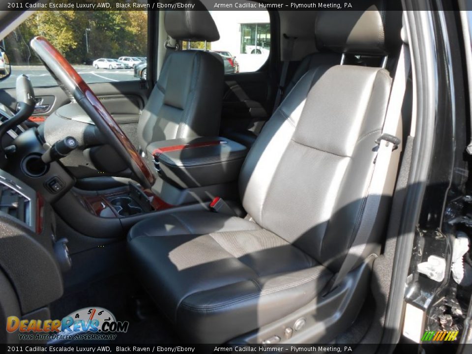 2011 Cadillac Escalade Luxury AWD Black Raven / Ebony/Ebony Photo #11