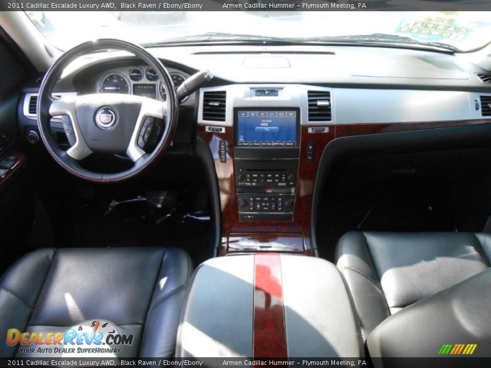 2011 Cadillac Escalade Luxury AWD Black Raven / Ebony/Ebony Photo #18