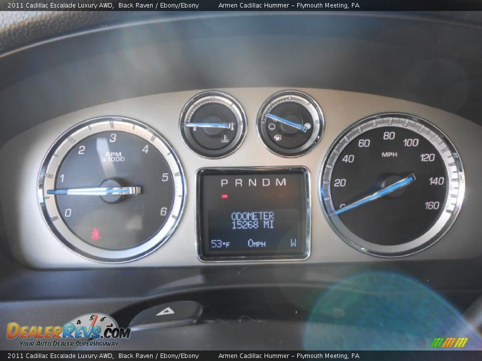 2011 Cadillac Escalade Luxury AWD Black Raven / Ebony/Ebony Photo #25