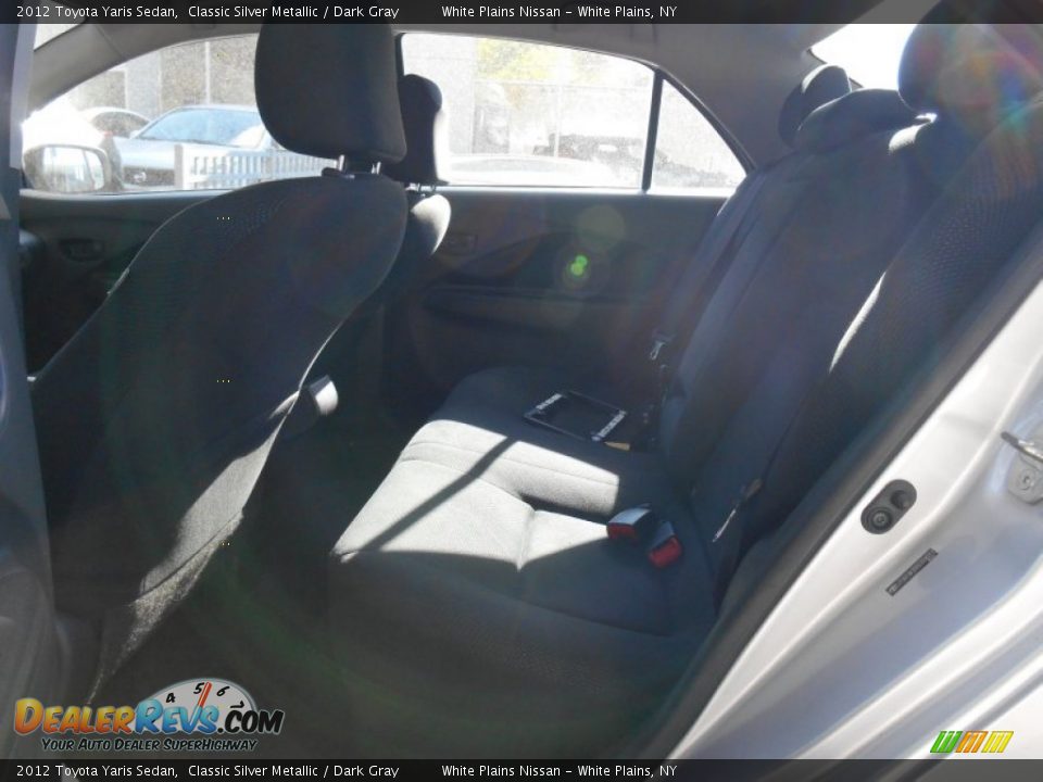 2012 Toyota Yaris Sedan Classic Silver Metallic / Dark Gray Photo #8