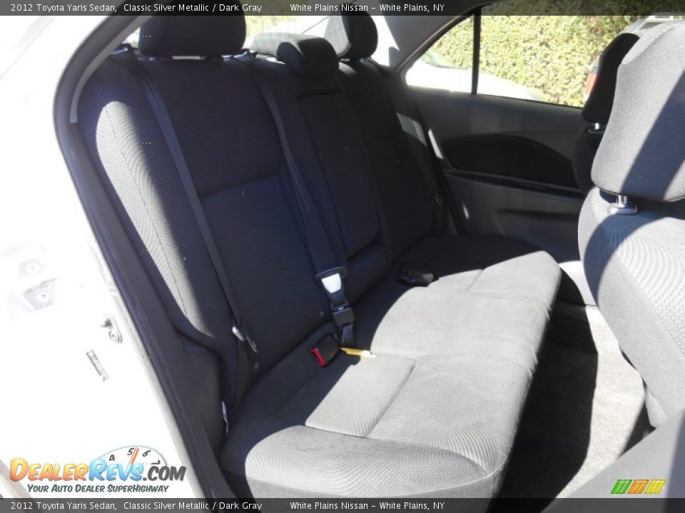 2012 Toyota Yaris Sedan Classic Silver Metallic / Dark Gray Photo #9