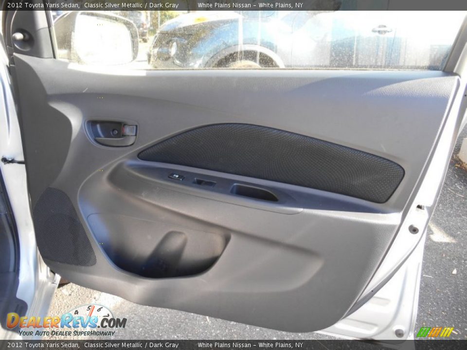 2012 Toyota Yaris Sedan Classic Silver Metallic / Dark Gray Photo #10
