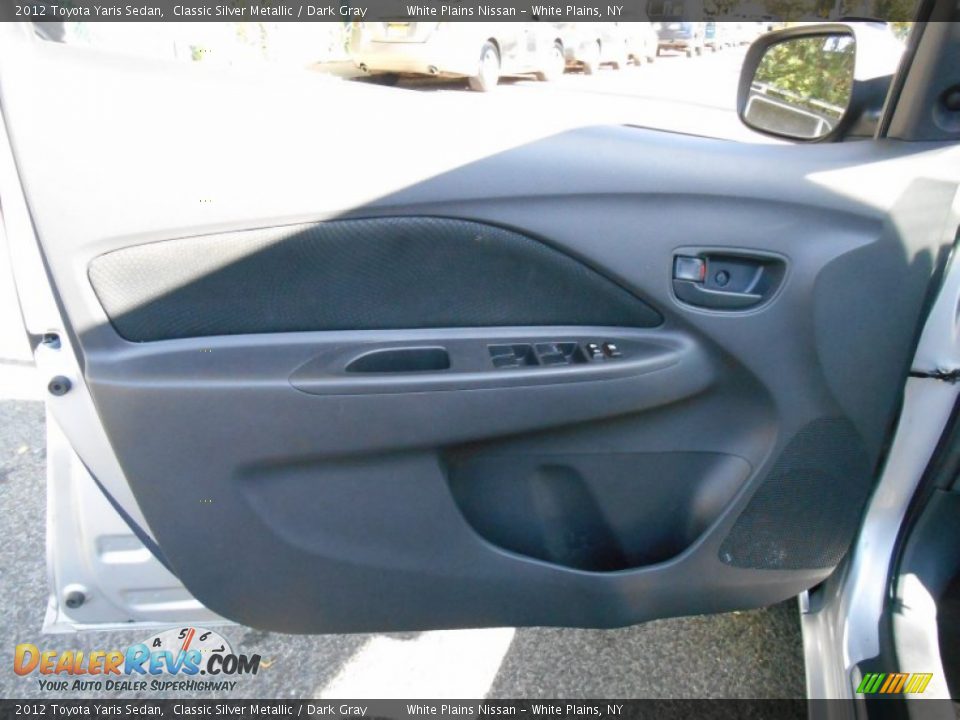 2012 Toyota Yaris Sedan Classic Silver Metallic / Dark Gray Photo #12