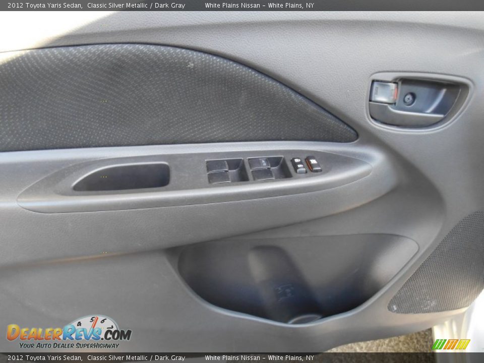 2012 Toyota Yaris Sedan Classic Silver Metallic / Dark Gray Photo #13
