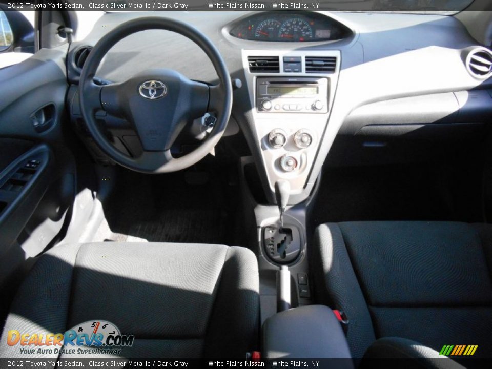 2012 Toyota Yaris Sedan Classic Silver Metallic / Dark Gray Photo #15