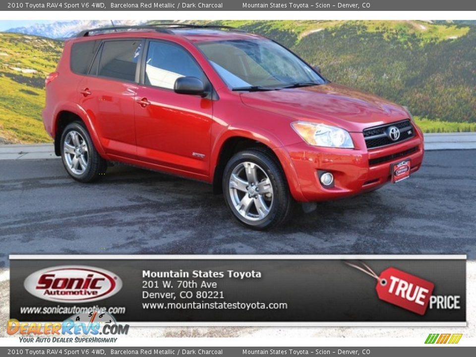 2010 Toyota RAV4 Sport V6 4WD Barcelona Red Metallic / Dark Charcoal Photo #1