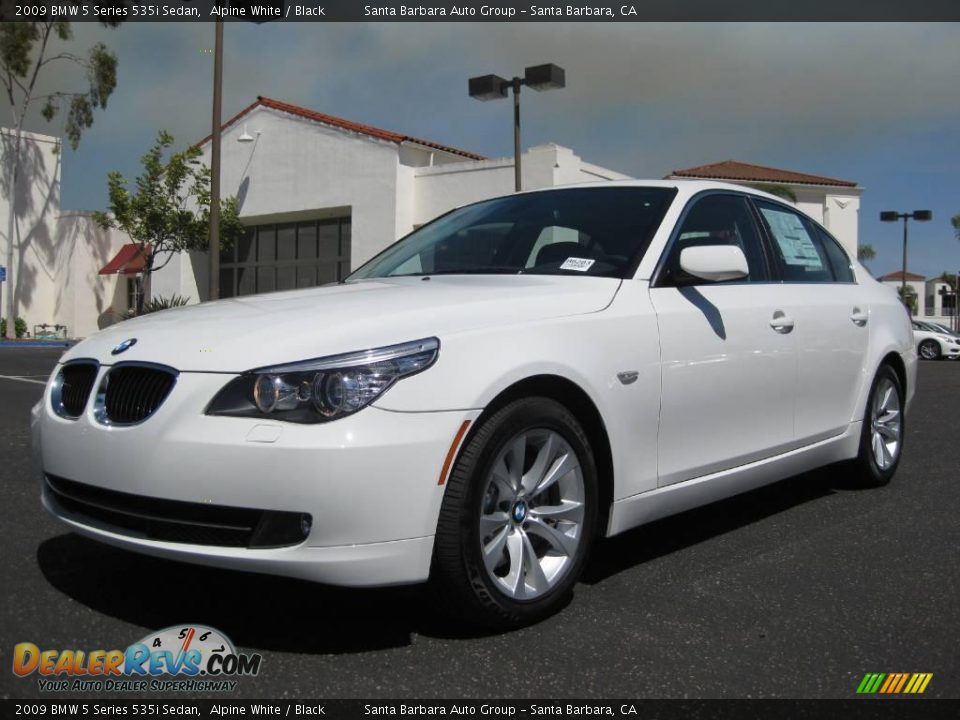 2009 BMW 5 Series 535i Sedan Alpine White / Black Photo #3