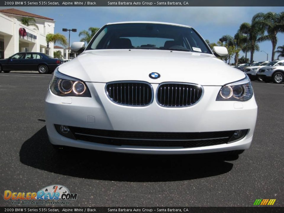 2009 BMW 5 Series 535i Sedan Alpine White / Black Photo #5