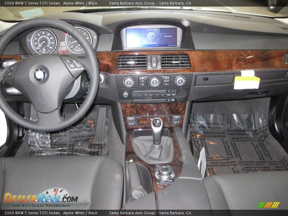 2009 BMW 5 Series 535i Sedan Alpine White / Black Photo #10