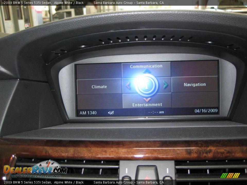 2009 BMW 5 Series 535i Sedan Alpine White / Black Photo #12