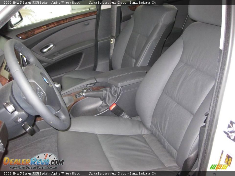 2009 BMW 5 Series 535i Sedan Alpine White / Black Photo #15
