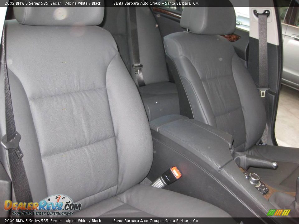2009 BMW 5 Series 535i Sedan Alpine White / Black Photo #16