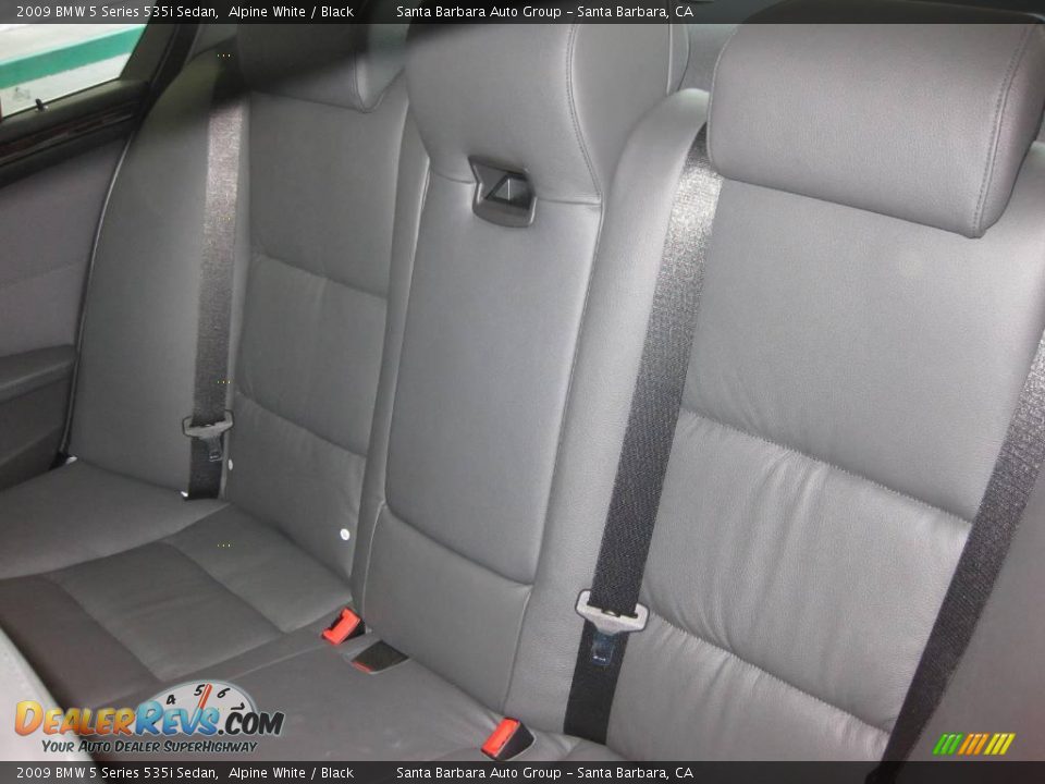 2009 BMW 5 Series 535i Sedan Alpine White / Black Photo #17