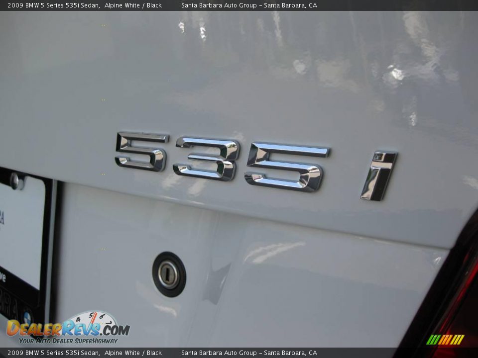 2009 BMW 5 Series 535i Sedan Alpine White / Black Photo #23