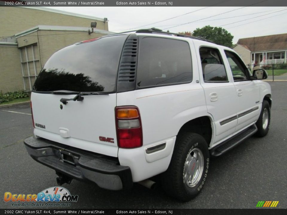 2002 GMC Yukon SLT 4x4 Summit White / Neutral/Shale Photo #7
